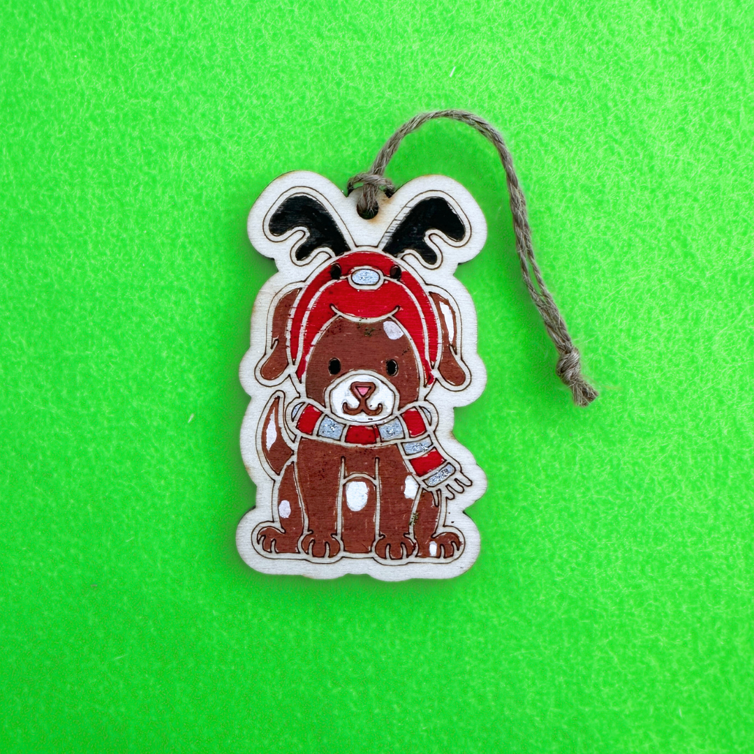 Set of 10 - Christmas Dog Decoration