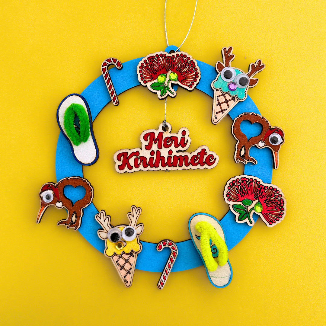Kiwi Christmas Wreath