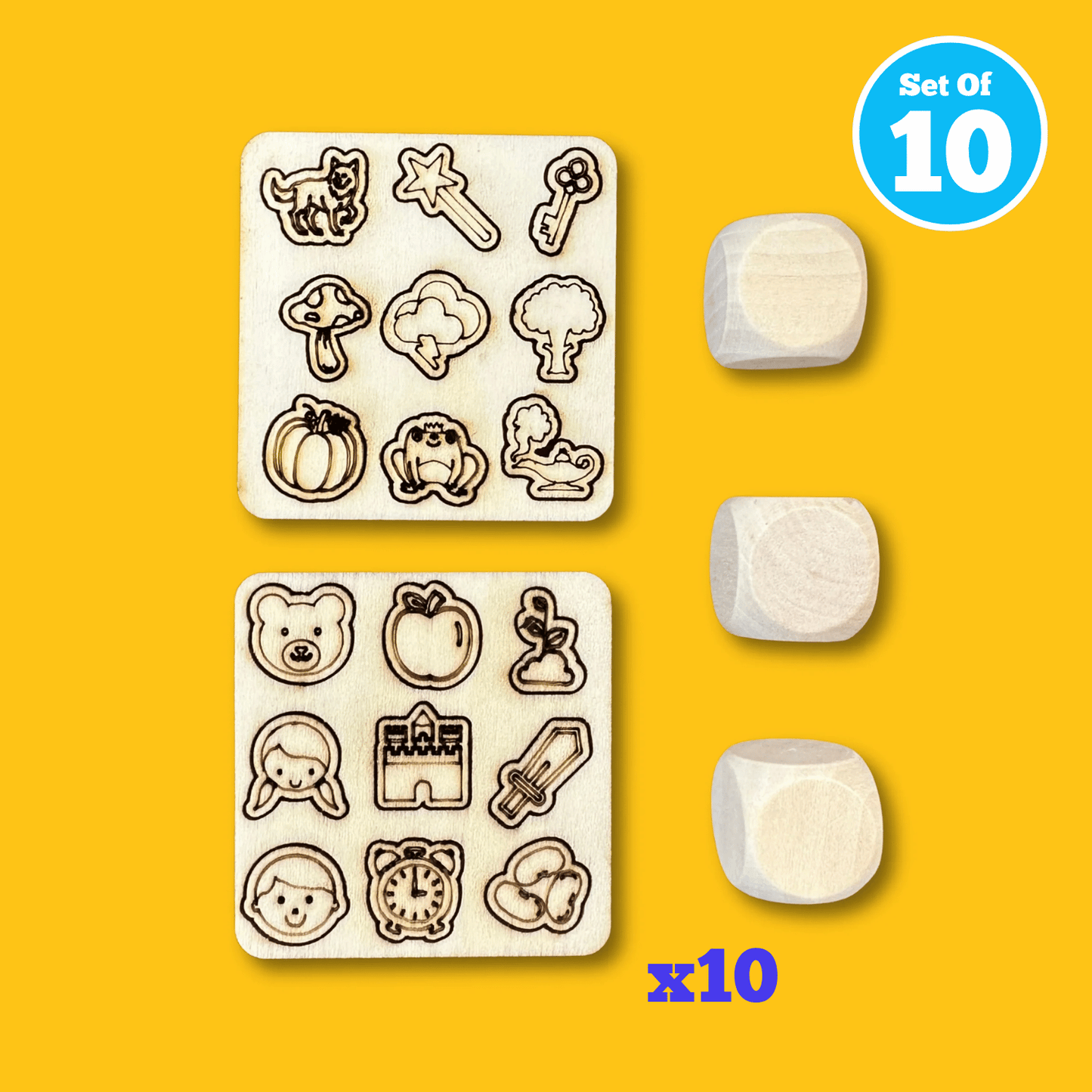 Set of 10 - Story Tale Dice
