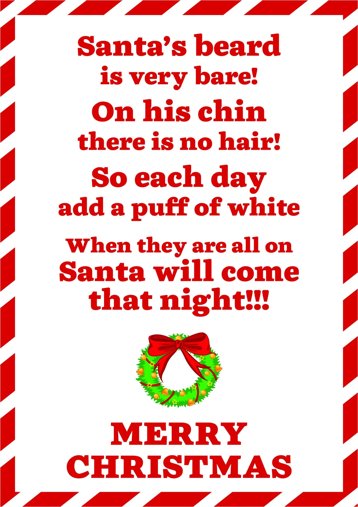 Free advent printable