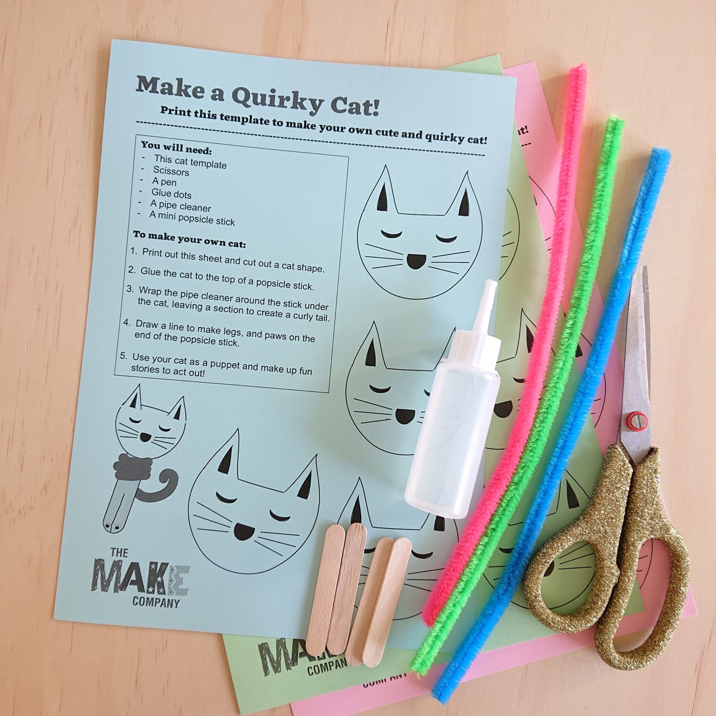 Quirky Cat Free Printable
