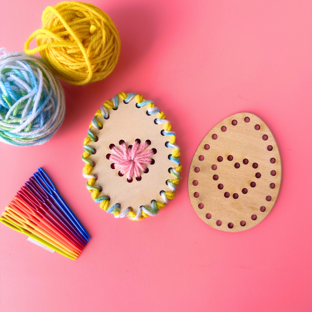 Set of 10 - Woven Threading Egg