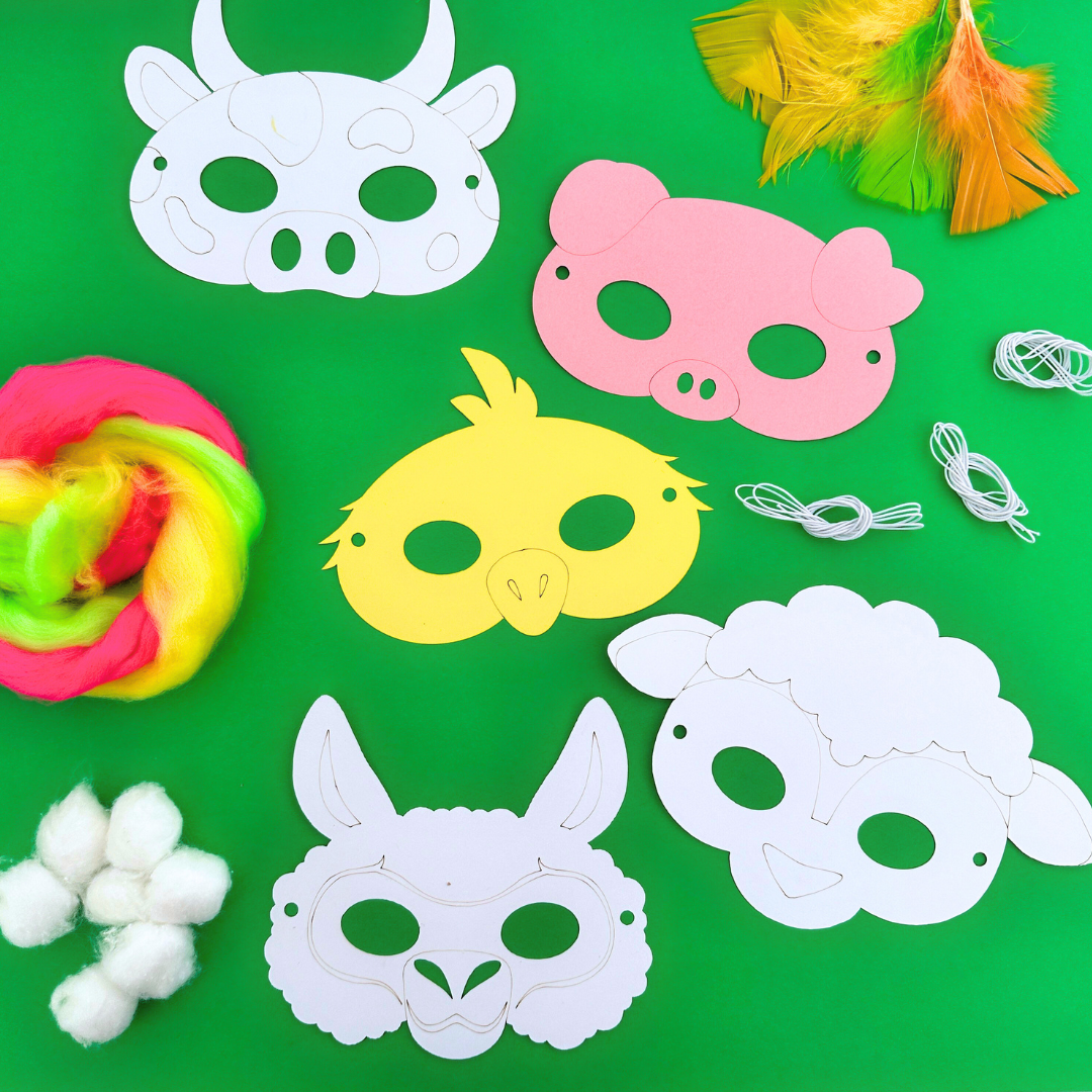 Farmyard Animal Masks - Pack of 5