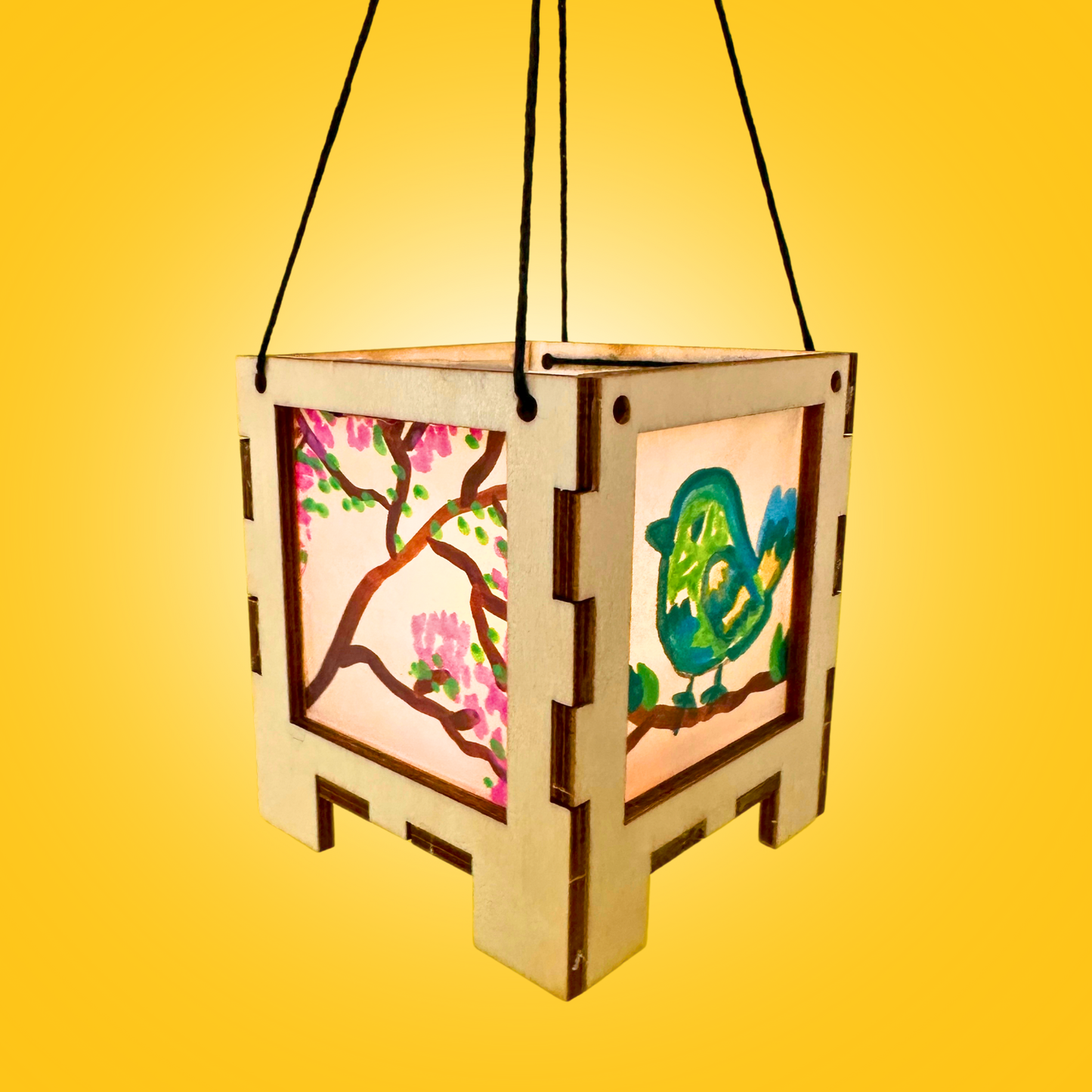 Set of 10 - Glowing Box Lantern