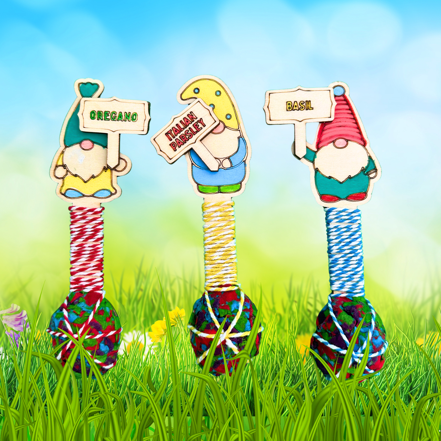 Set of 10 - Gnome Pizza Seed Bombs