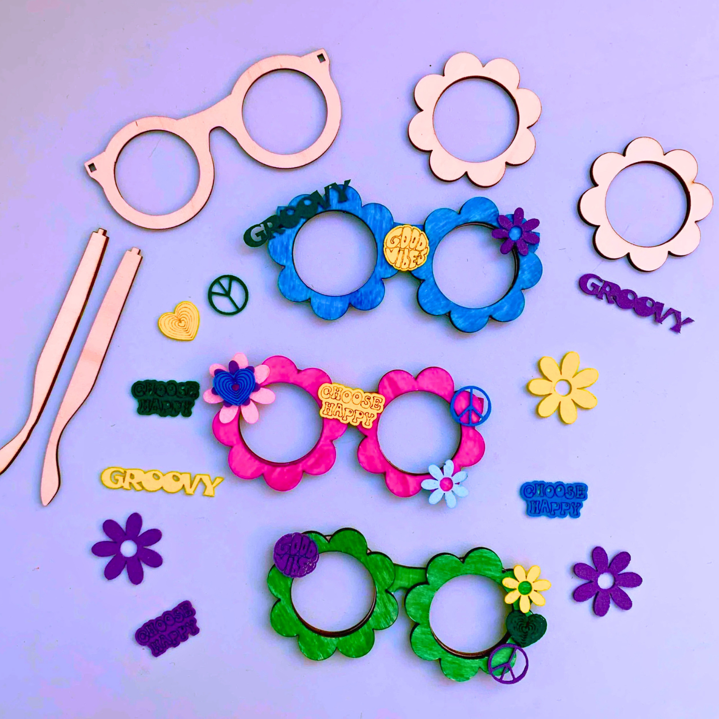 Set of 10 - Groovy Glasses