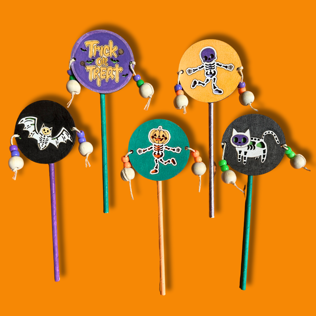 Set of 10 - Halloween Spin Drum