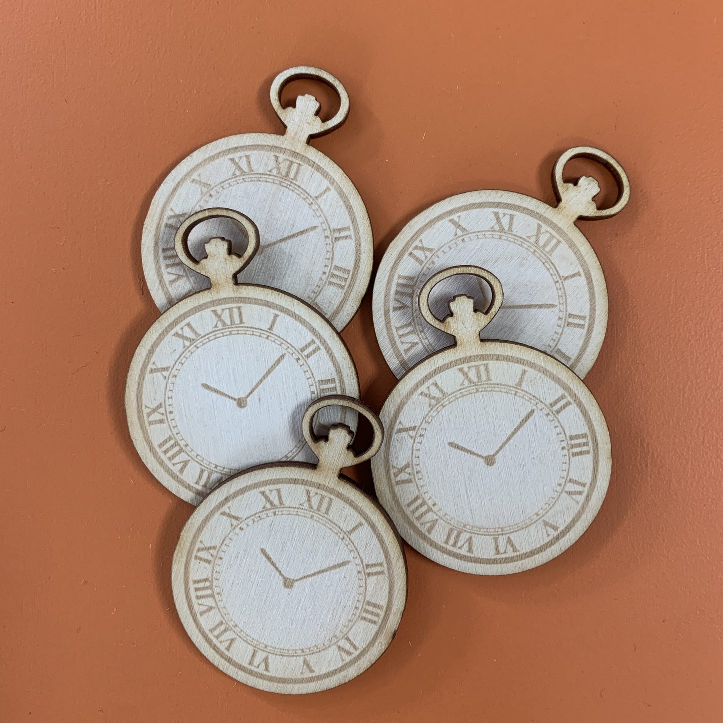 Wooden laser cut clock