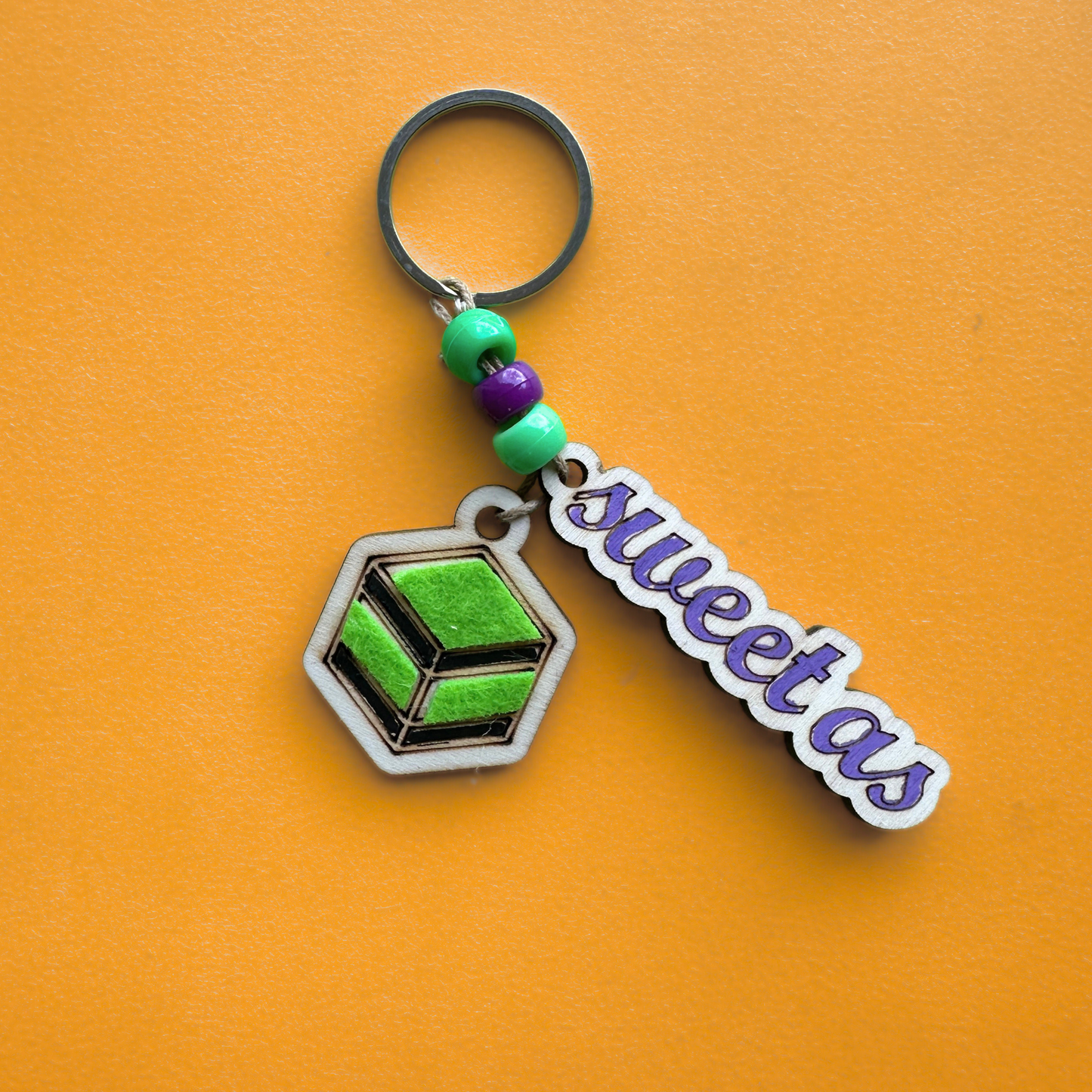 Set of 10 - Sweet As Keyring
