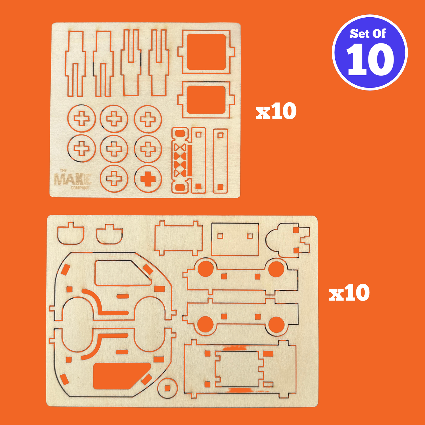 Set of 10 - Mini Car