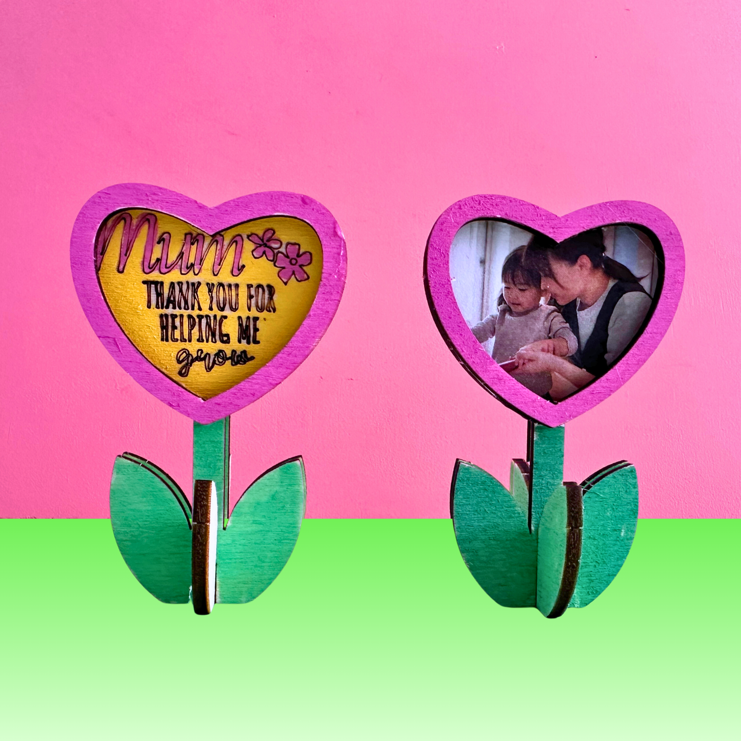 Set of 10 - Mother's Day Heart Flower Frame