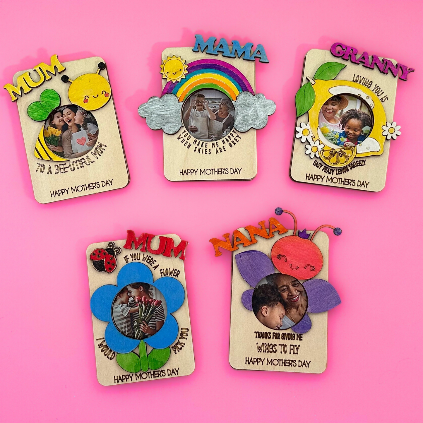 Set of 10 - Mother's Day Magnetic Photo Frames