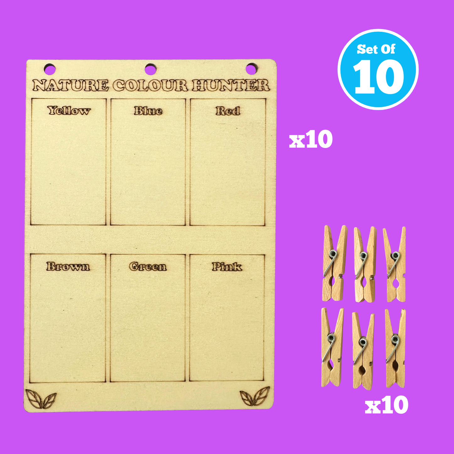 Set of 10 - Nature Colour Hunter