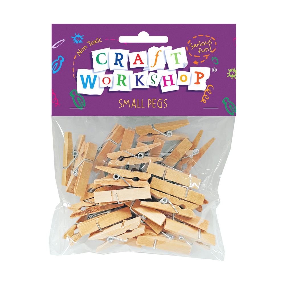 Small Wood Pegs 30pc (3.5cm)