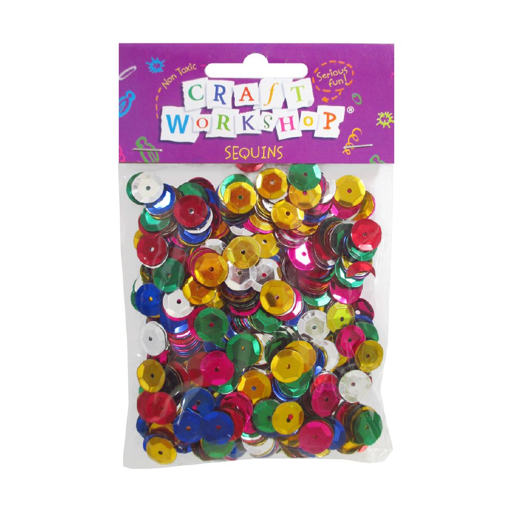 Round Craft Sequins Asst Colours