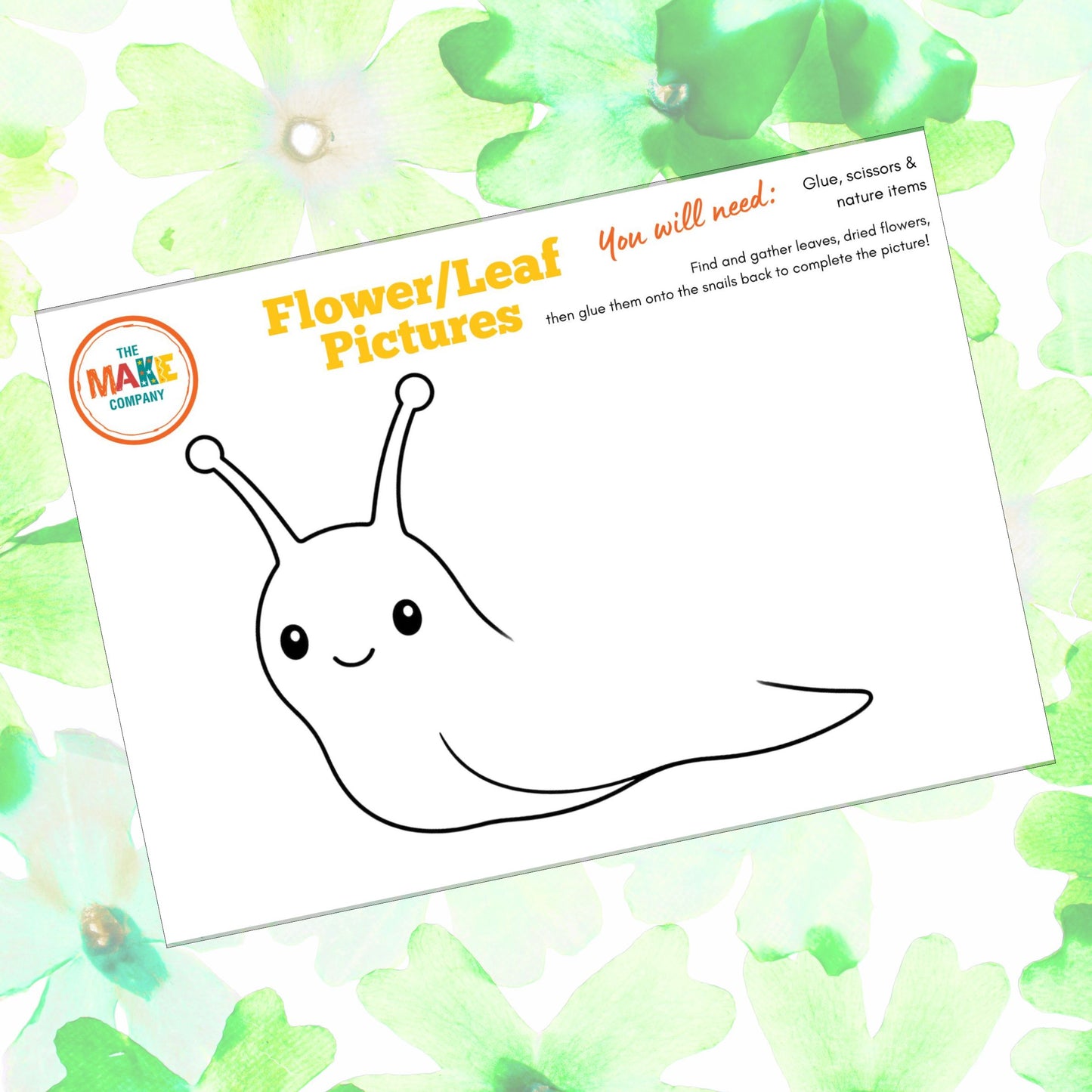 Flower and Leaf Creatures - Free Printable