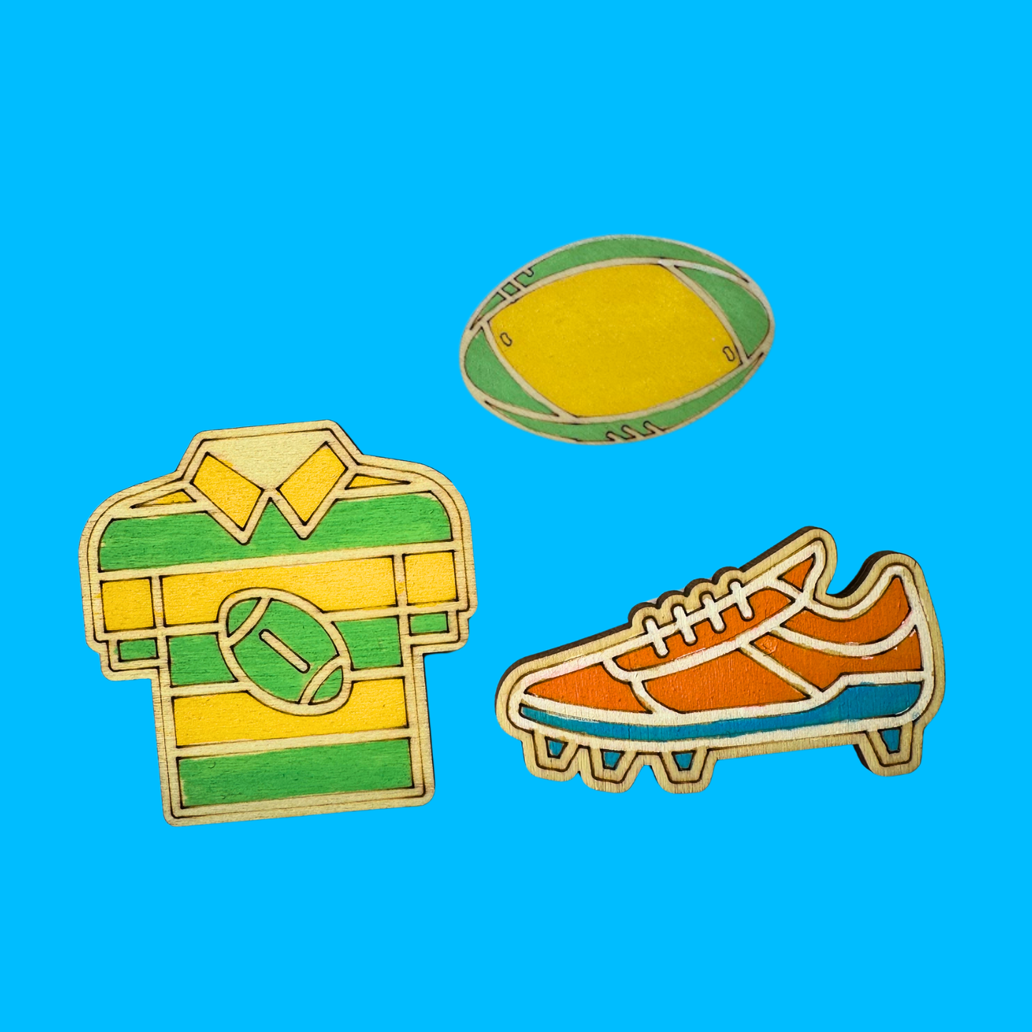 Set of 10 - Rugby Magnets