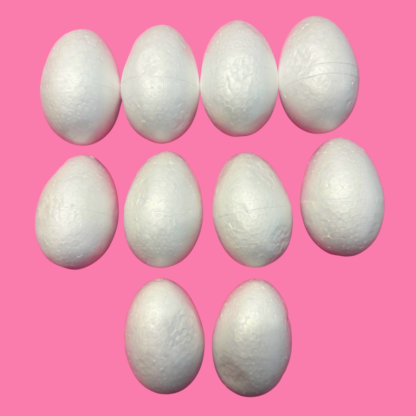 Set of 10 Styrofoam Eggs