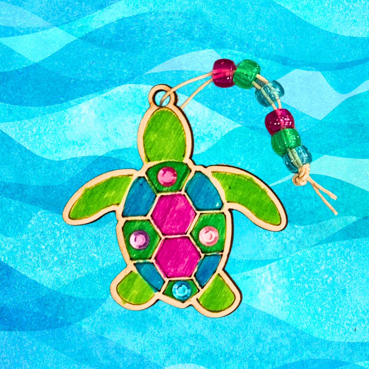 Set of 10 - Turtle Bag Charm