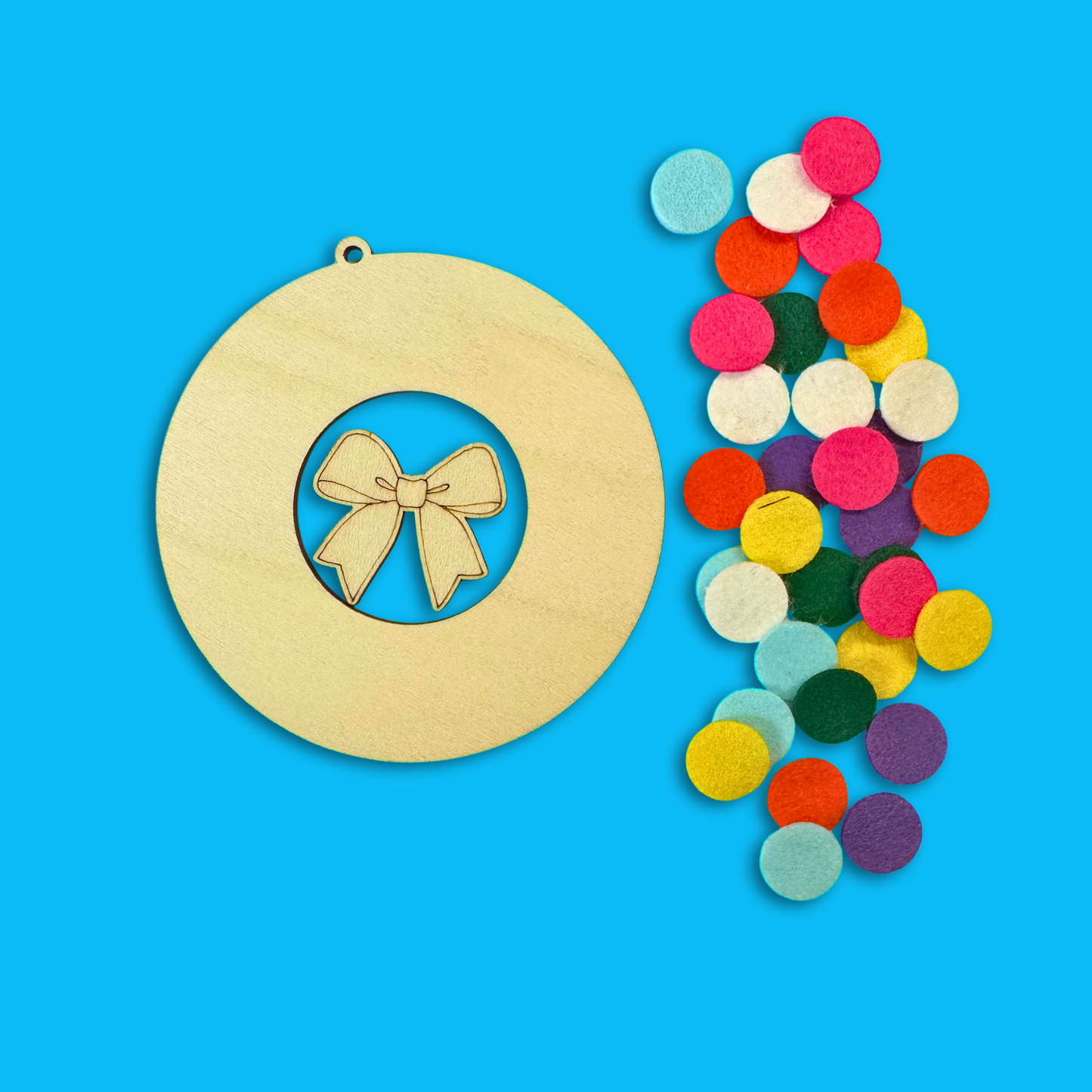 Whimsical Mini Christmas Wreath