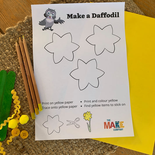 Let's Make a Daffodil for Daffodil Day!