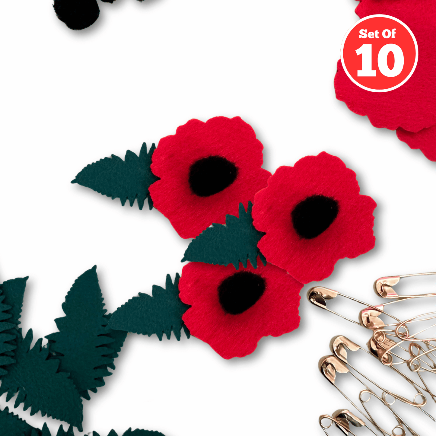 Set of 10 - Anzac Brooch