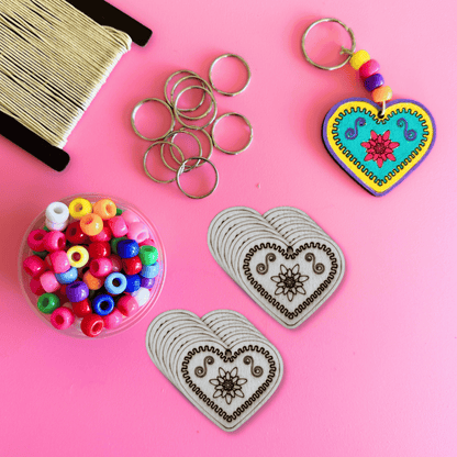 Gingerbread Heart Keyring