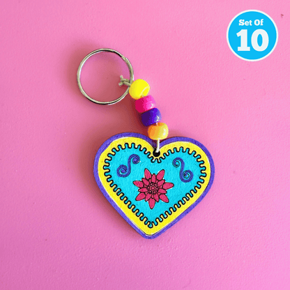 Gingerbread Heart Keyring