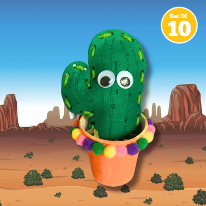 Set of 10 - Cactus In A Cup