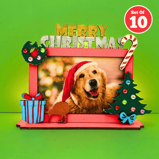 Set of 10 - Merry Christmas Photo Frame