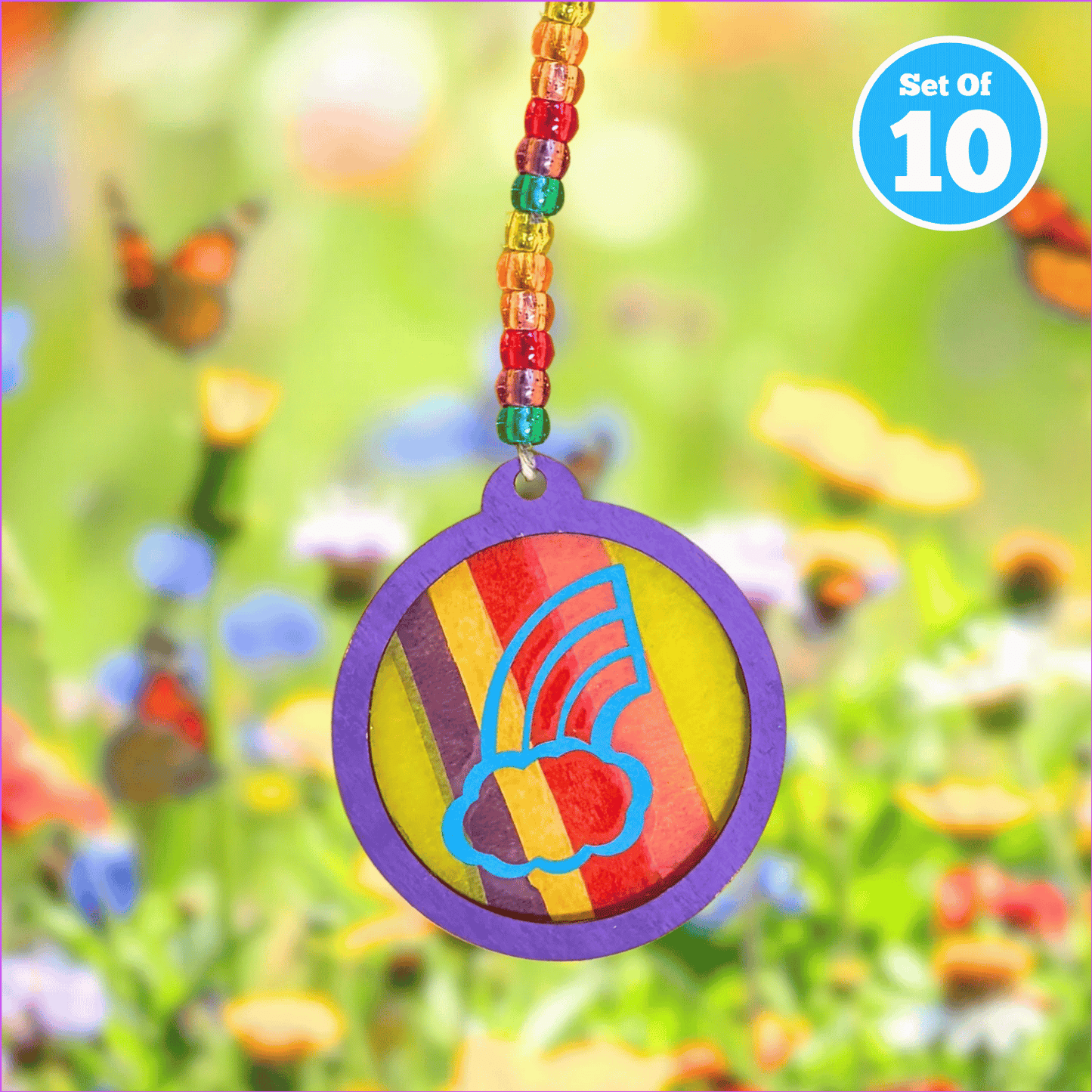 Set of 10 - Rainbow Sun Catcher
