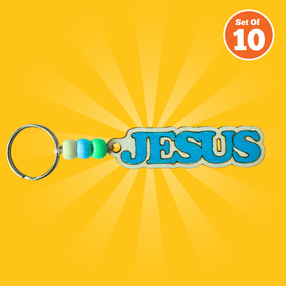 Set of 10 - Jesus Keyring