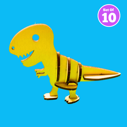 Set of 10 - 3D Dino Fossil Model