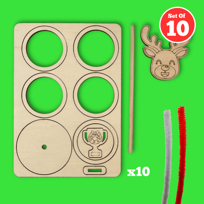 Set of 10 - Reindeer Toss Sports Craft
