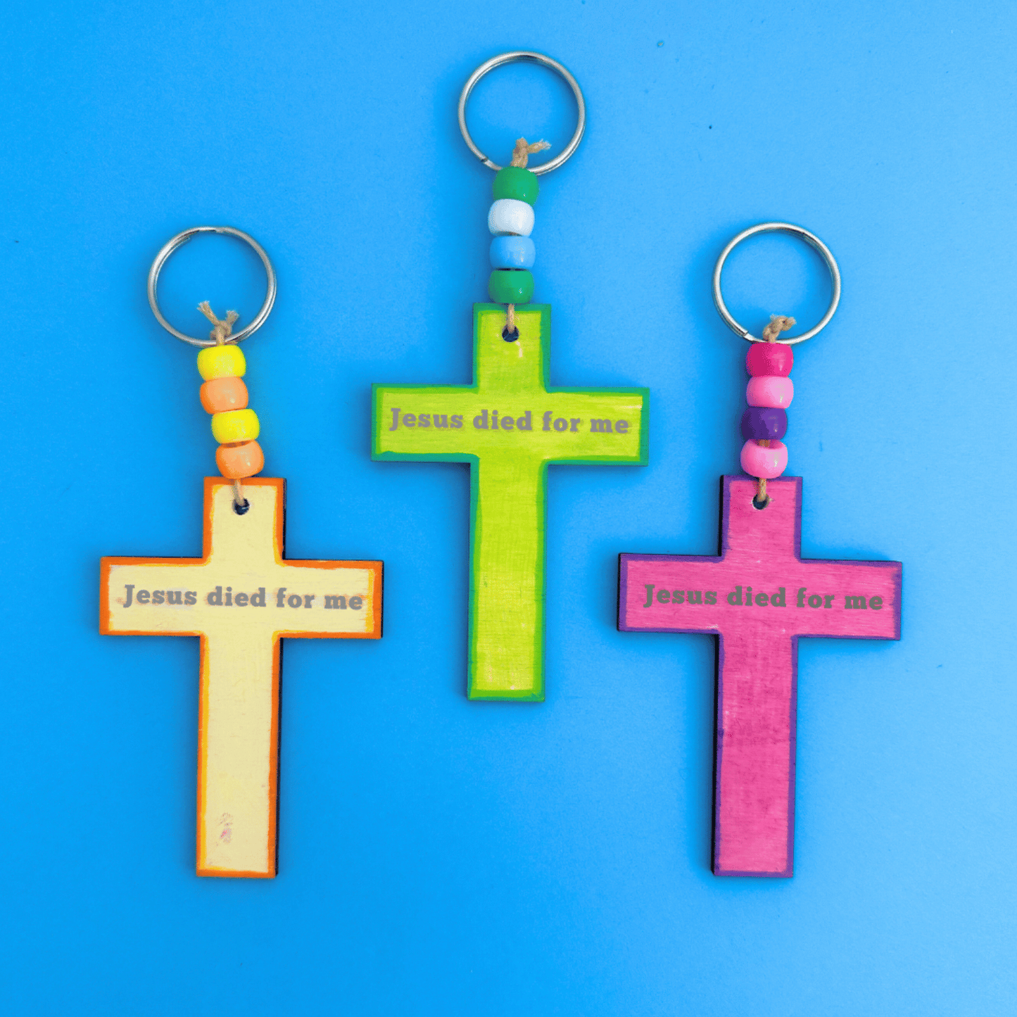 Set of 10 - Cross Keyring