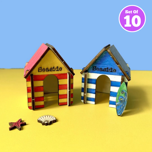 Set of 10 - Seaside Hut