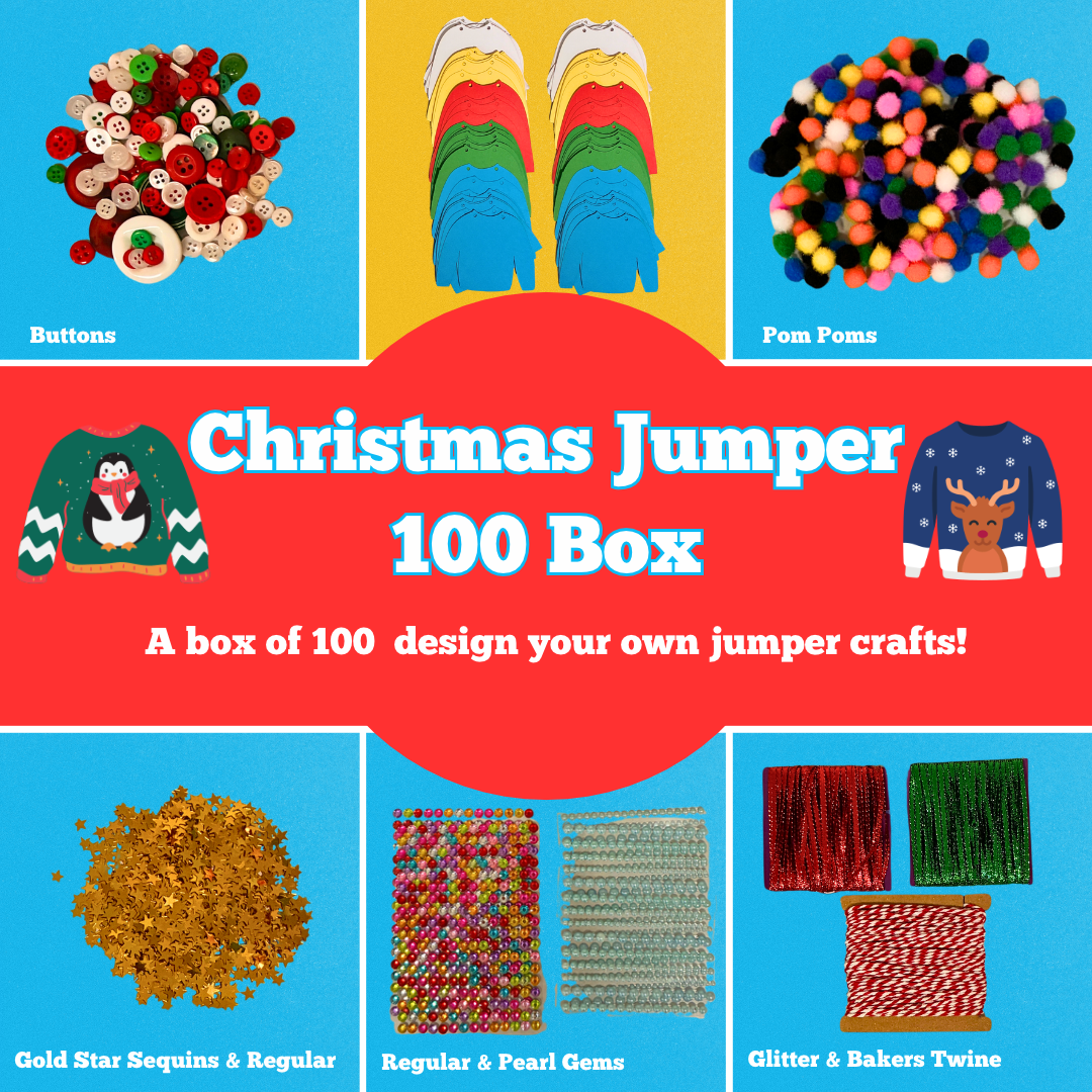 100 Christmas Jumper Garland Box