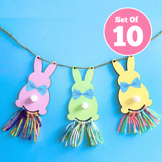Set of 10 - Macrame Bunny