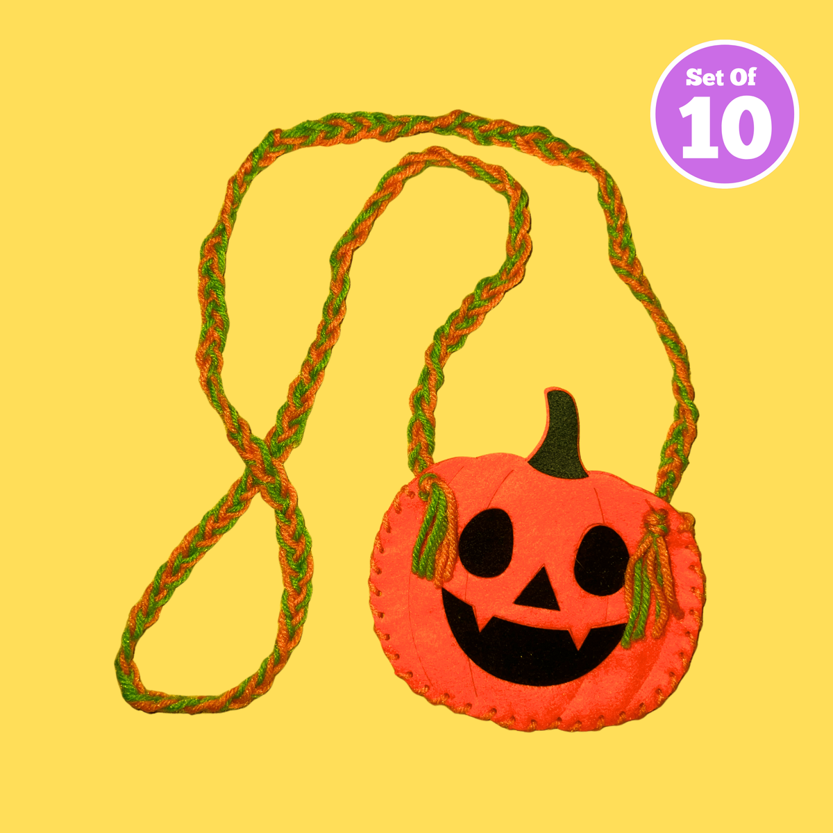 Set of 10 - Pumpkin Treat Bag