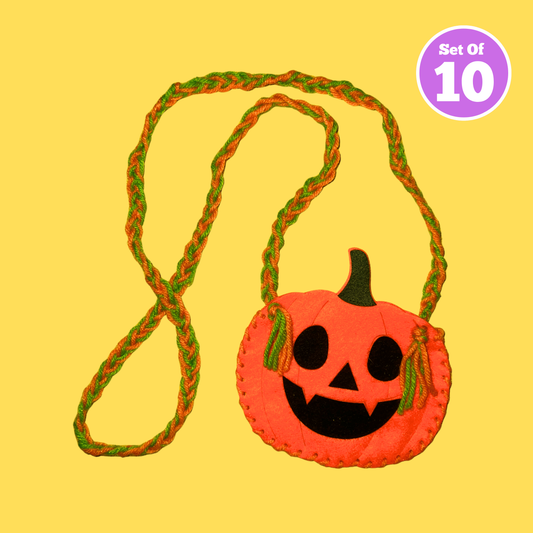 Set of 10 - Pumpkin Treat Bag