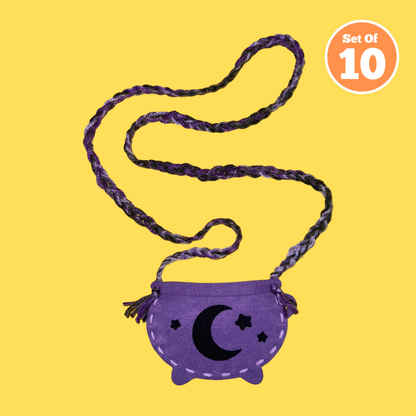 Set of 10 - Cauldron Treat Bag