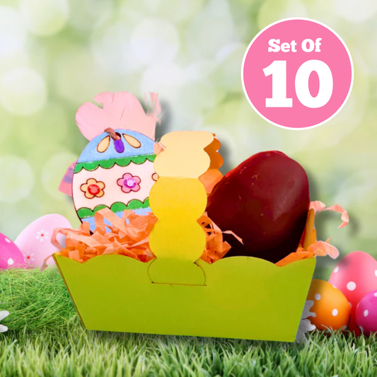 Set of 10 - Easter Card Basket