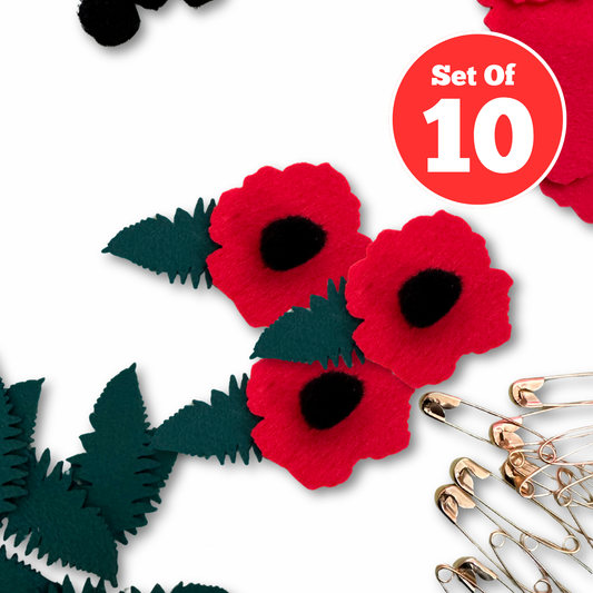 Set of 10 - Anzac Brooch