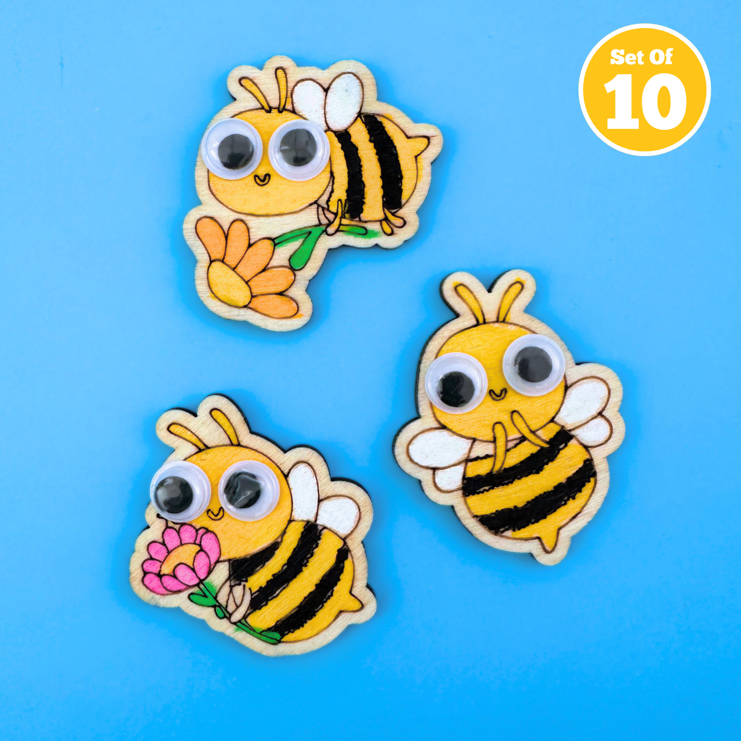 Set of 10 - Bee Badge