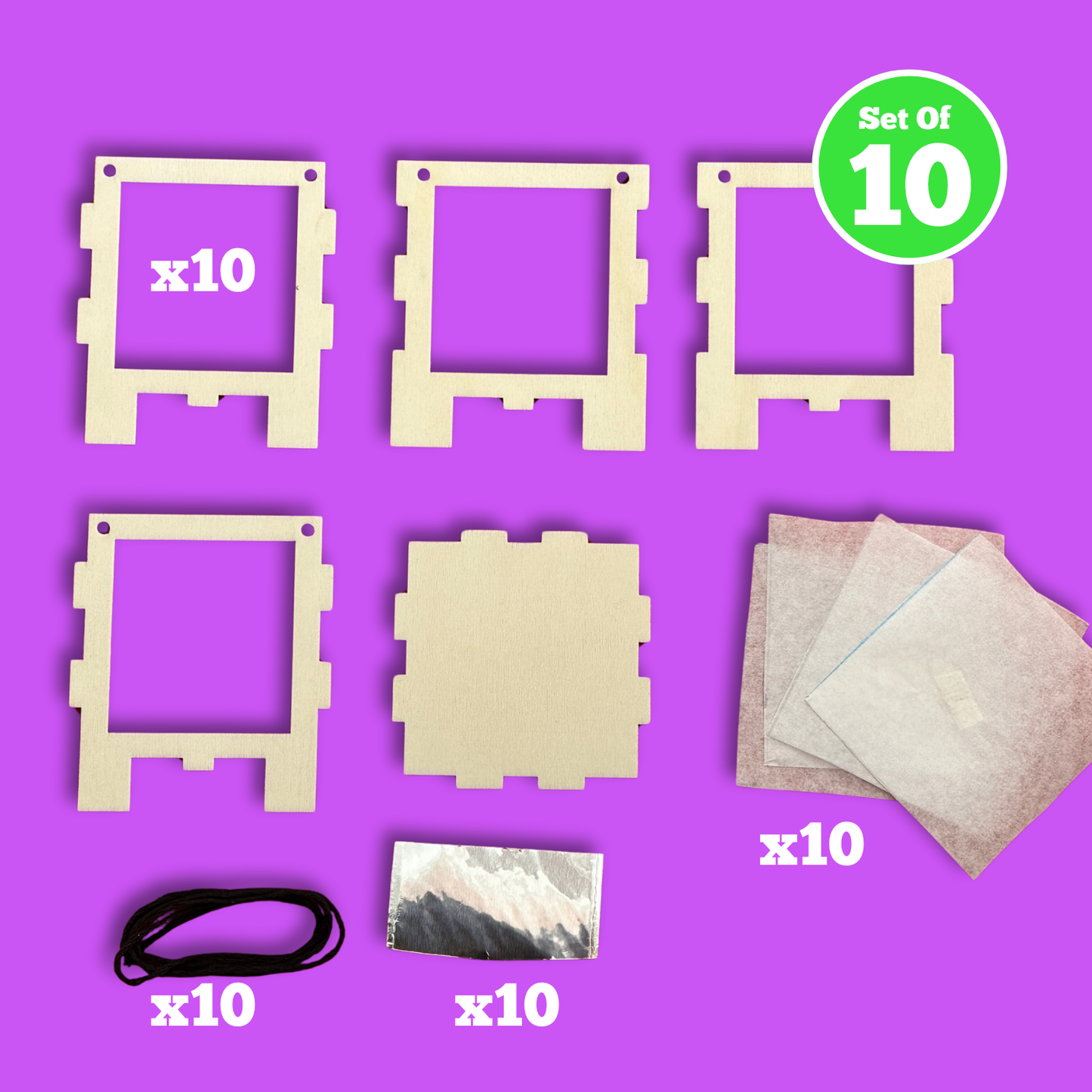 Set of 10 - Glowing Box Lantern