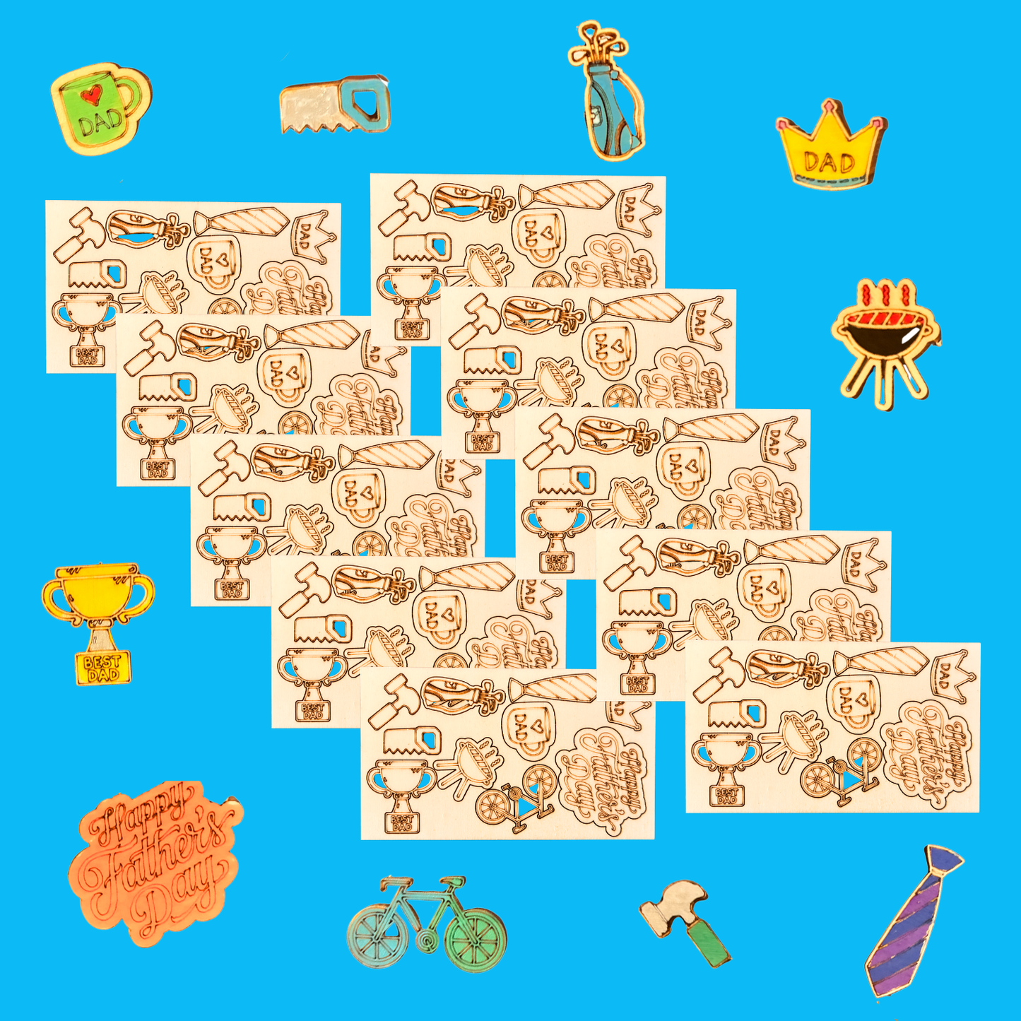100 Fathers Day Embellishments