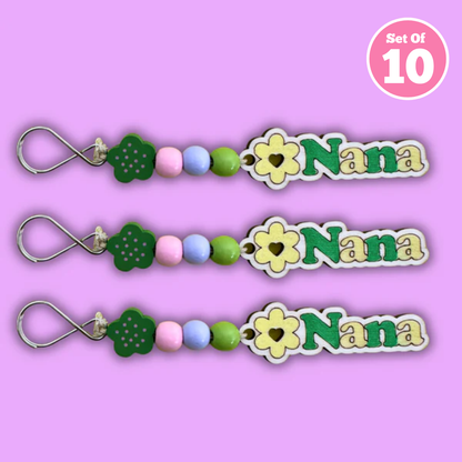 Set of 10 - Nana Keyring