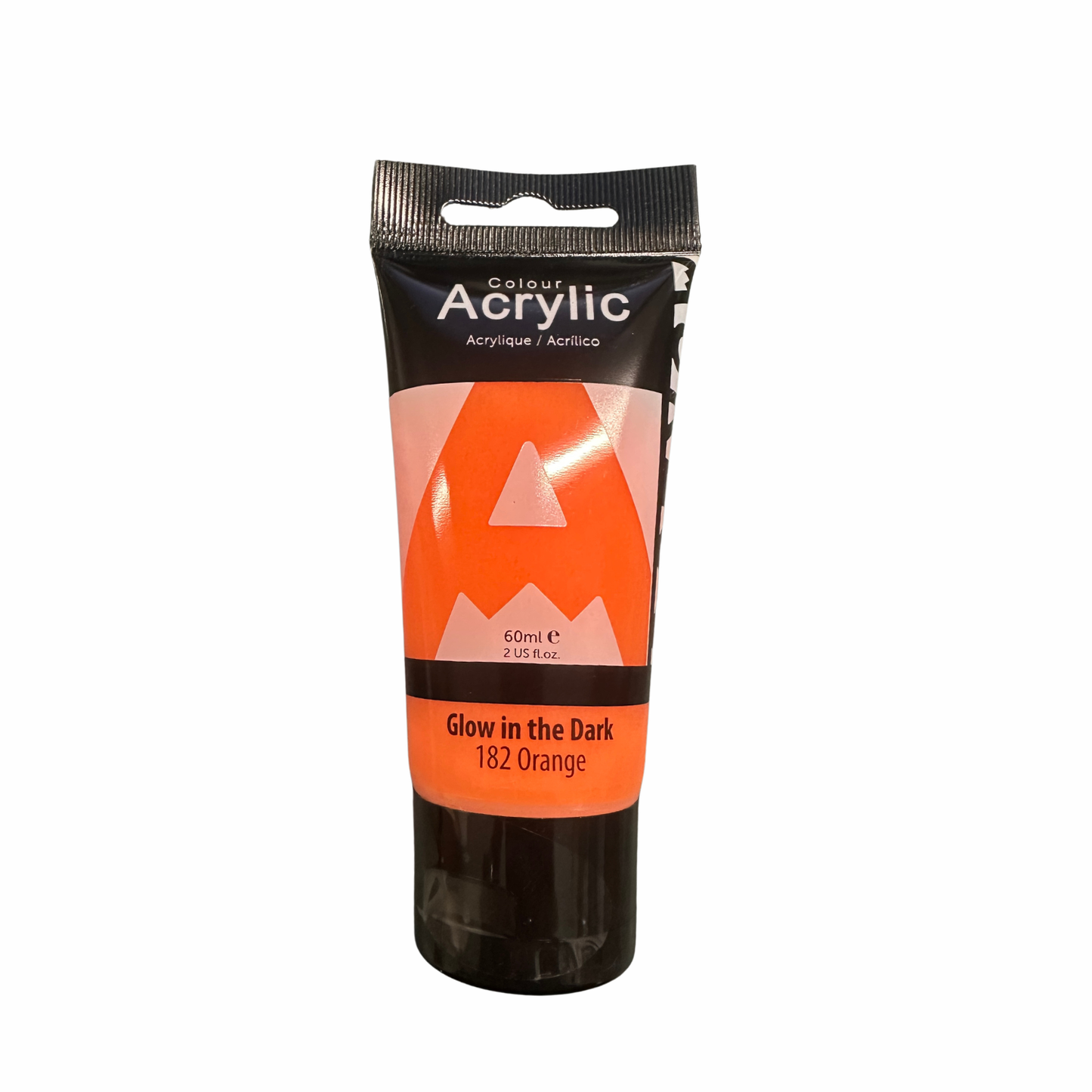Glow in the dark Orange Acrylic Paint