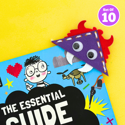 Set of 10 - Monster Bookmark