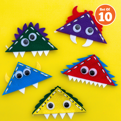 Set of 10 - Monster Bookmark